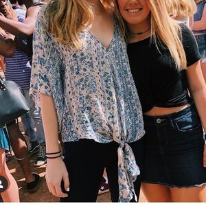 Lovestich Printed Tie Top